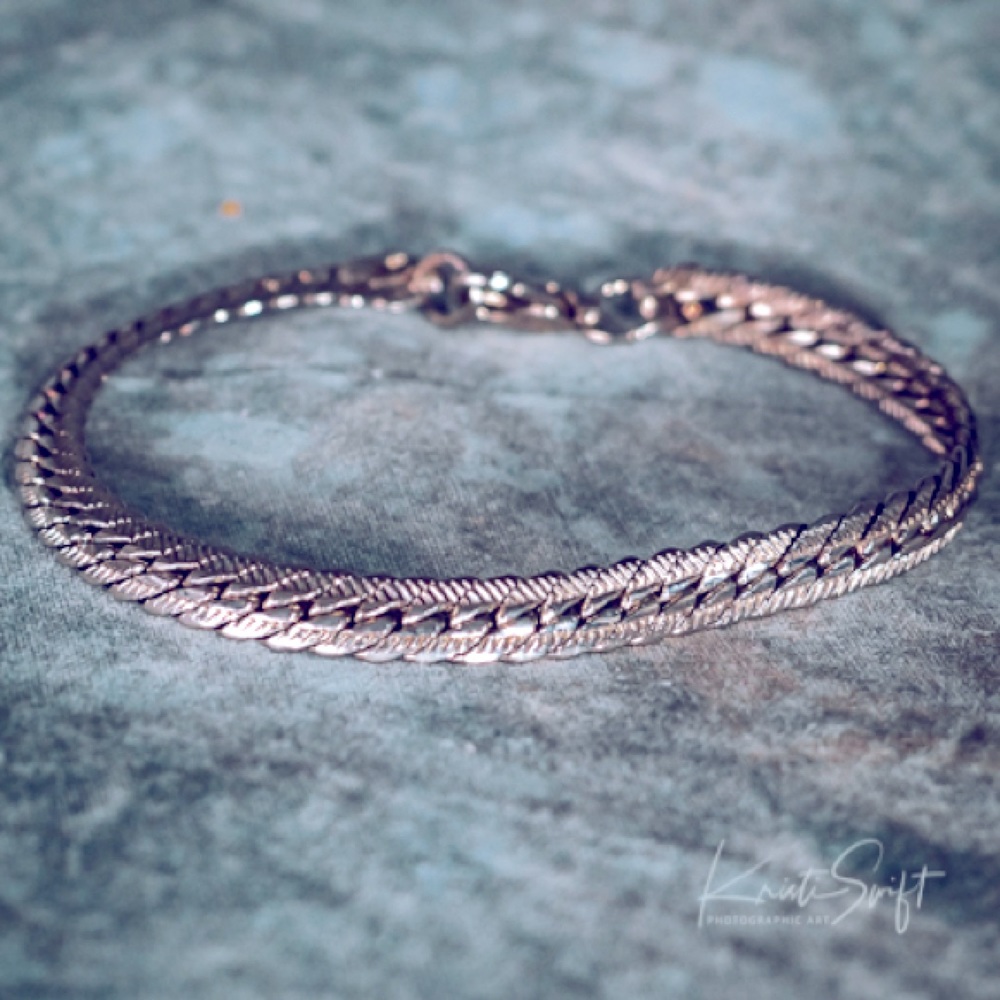 Silver chain bracelet